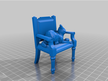 surprising cat hannahmarks 3d print model - Mito3D