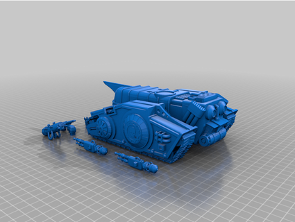 martian tank fatweasel 3d print model - Mito3D