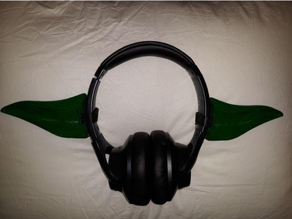 headphone yoda ears brokenwrd 3d print model - Mito3D