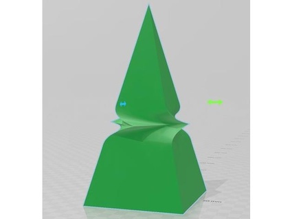 piramide torcere potenziato 3d print model - Mito3D