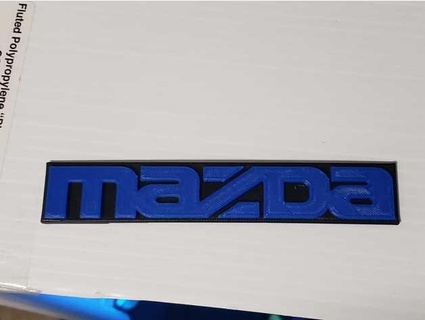 Mazda Vorderseite Abzeichen Serie Cajun 3d print model - Mito3D