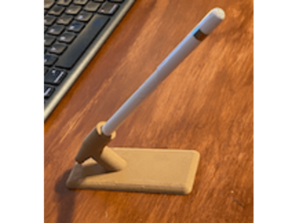 angled apple pencil holder bpercival 3d print model - Mito3D