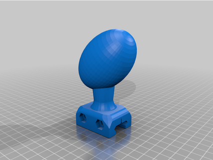egg foregrip picatinny rail blue dragon484447 3d print model - Mito3D
