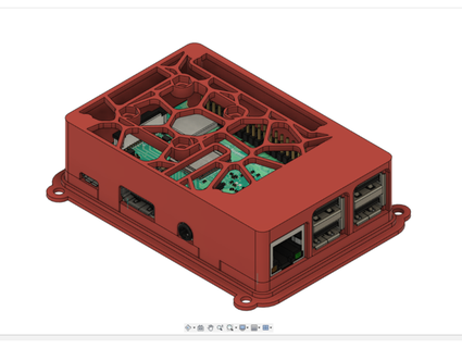 voronoi raspberry pi 3b+ 2b case shawn hingi 3d print model - Mito3D