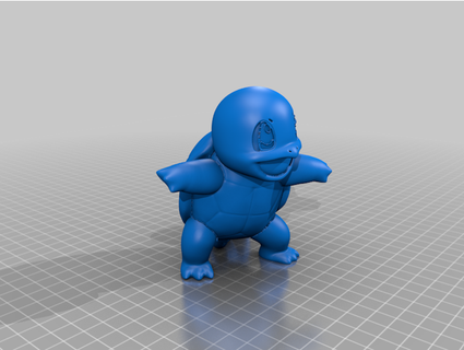 Pokémon tortue he3d2016 3d print model - Mito3D