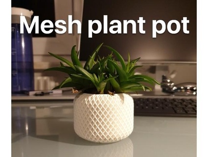 mesh plant pot anto ryr 3d print model - Mito3D