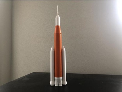 sls modelo cohete estes b 60 tubo mhaver 3d print model - Mito3D