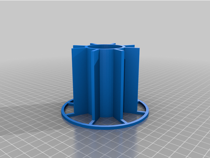 filament spool reducer 75mm diameter boootch 3d print model - Mito3D