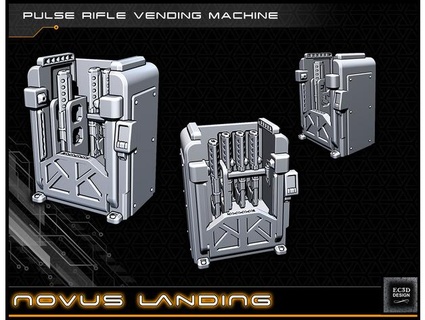 pulse rifle vending machine - 28-32mm gaming novus landing ecaroth 3d print model - Mito3D