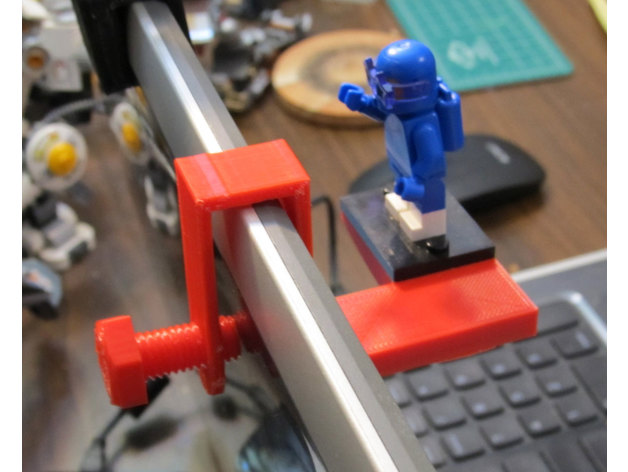 Lego mini figür web kamerası platform dizüstü bilgisayar oyun yaratığı 3D print model - Mito3D