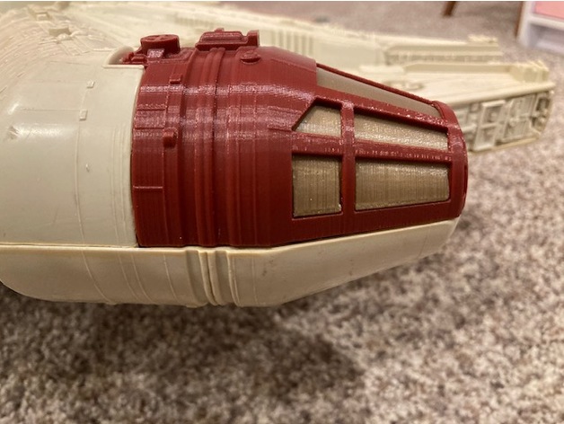 kenner millennium falcon cockpit cover doogan78 3D print model - Mito3D