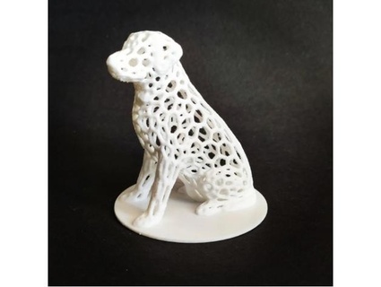 Voronoi cão jain 3d print model - Mito3D