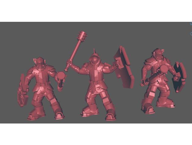 espaço ogro Gladiators lança Aquiles 3D print model - Mito3D