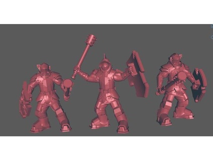space ogre gladiators spearofachilles 3d print model - Mito3D