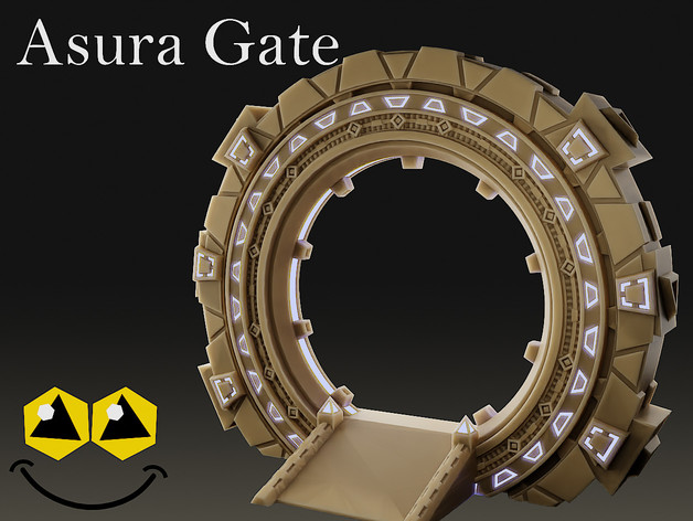 asura gate - tabletop terrain smilingdm 3D print model - Mito3D