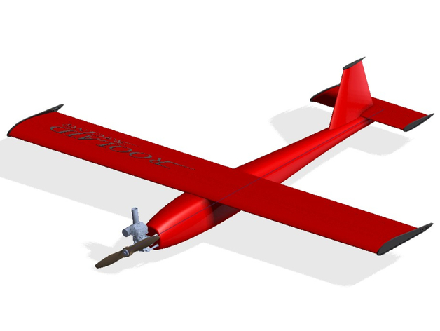 aero target - rc airplane designed shot roolaid 3D print model - Mito3D