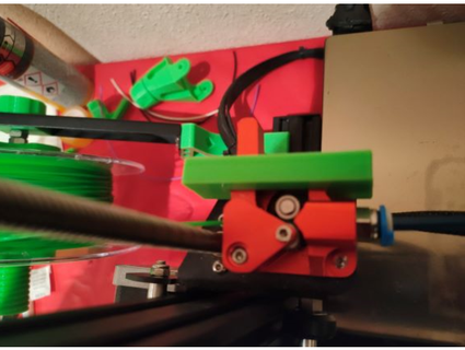 Adaptador ender 3 pro estrusore parà imprimir flessibile equità 3d print model - Mito3D