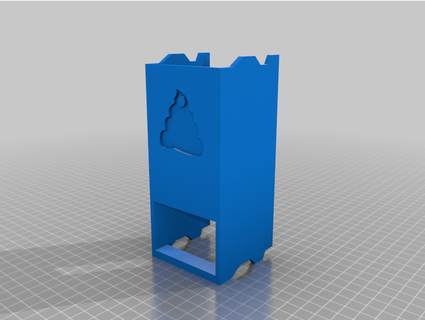dog's poo bags rolls stand ofeksc 3d print model - Mito3D