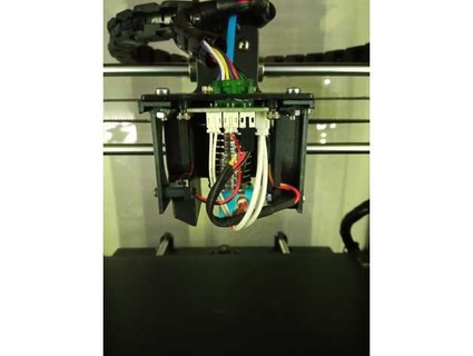 anycubic i3 mega cubierta hotend Aperto torcia elettrica 3d print model - Mito3D