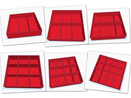caja múltiple 3 6 8 9 12 16 casos hansi95 3d print model - Mito3D