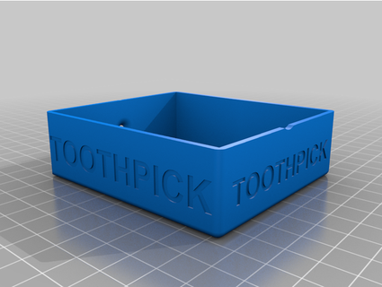 toothpick box pascandrea 3d print model - Mito3D