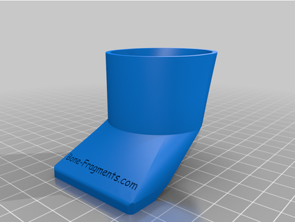 angled side resin funnel 3d resin printers bonefragments  3d print model - Mito3D