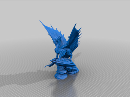 or dragon statue Kycrio 3d print model - Mito3D