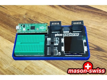 case raspberry pi pico explorer base pimoroni mason swiss 3d print model - Mito3D