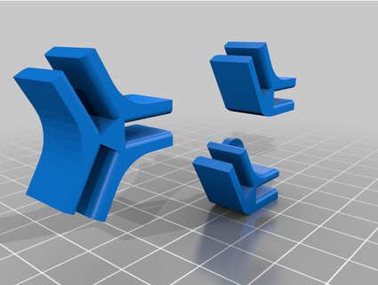 altıgen raf parantez kısa versiyon lazerkittytasarımları 3d print model - Mito3D