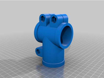 double clamp tee jbeuckm 3d print model - Mito3D