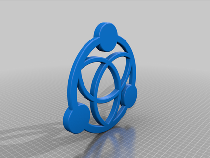 Triquetra Kerze Halter Unterstützung cas67 3d print model - Mito3D