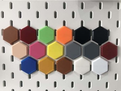 filament Couleur échantillons Ikea skadis xy 3d print model - Mito3D