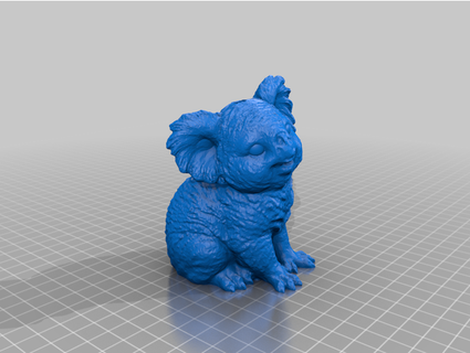 Koala Wasser pfeifen 2 Teile Kanal Luise 3d print model - Mito3D
