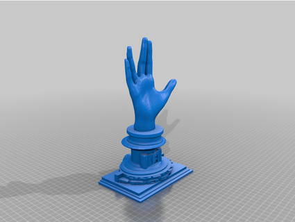 spock mão barata 3d print model - Mito3D