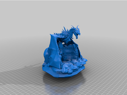 dragon lamp chrisroach 3d print model - Mito3D