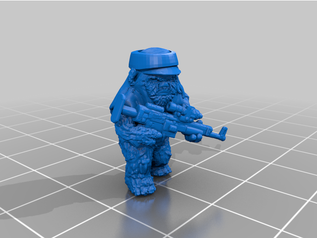 ewok Rebellen Star Kriege Legion Rahmen mcanultyminiaturen 3D print model - Mito3D