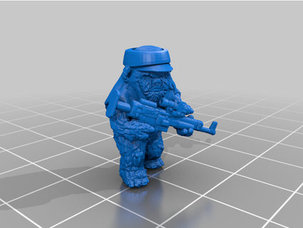 ewok rebelles étoile guerres légion échelle mcanultyminiatures 3d print model - Mito3D