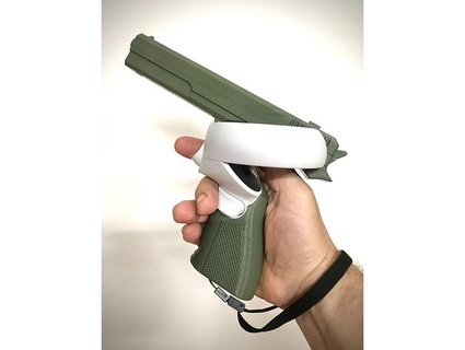 Okulus Suche 2 Pistole kaltes blau 3d print model - Mito3D