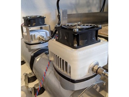 resfriamento ventilador melhoria aerógrafo compressor impresso versão michaelwakileh 3d print model - Mito3D