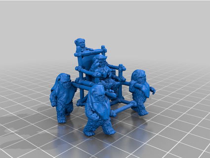 chief chirpa's retinue star wars legion scale mcanultyminiatures 3d print model - Mito3D