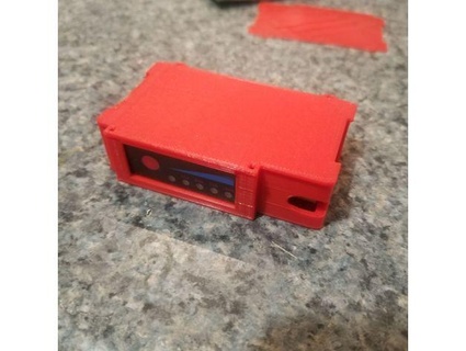 fatshark battery holder 18650 voltage meter bonzailyte 3d print model - Mito3D