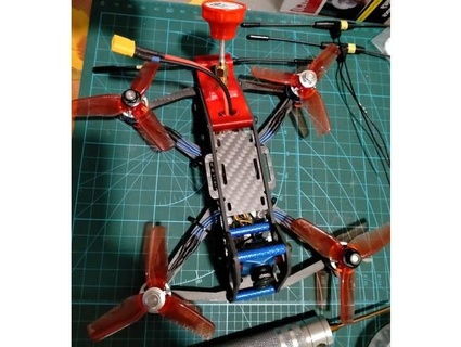 hskrc acrobot vtx immortal antenna mount newfla 3d print model - Mito3D