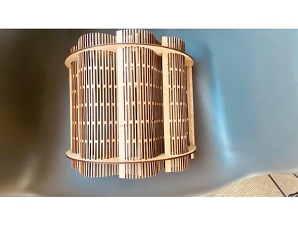 Saunalampe Lampenschirm Laser Schnitt mürrisch Scrambler 3d print model - Mito3D