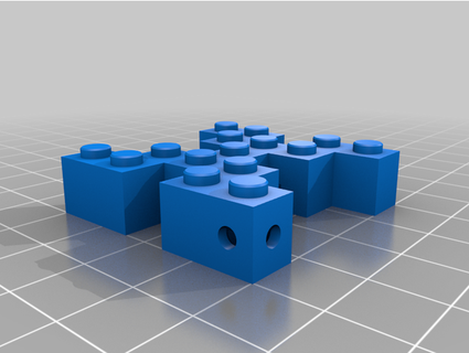 building block key holder letter x teamm 3d print model - Mito3D