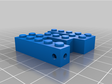 building block key holder letter n teamm 3d print model - Mito3D