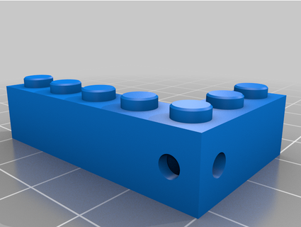 building block key holder letter l teamm 3d print model - Mito3D