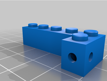 building block key holder letter j teamm 3d print model - Mito3D