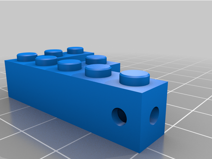 building block key holder letter f teamm 3d print model - Mito3D