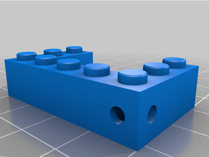 building block key holder letter c teamm 3d print model - Mito3D