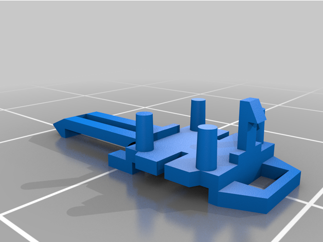 rklin rail câble clips Benschman 3D print model - Mito3D